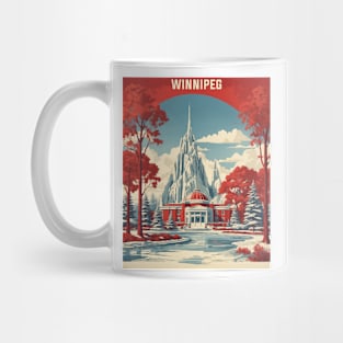 Winnipeg Canada Vintage Retro Travel Tourism Mug